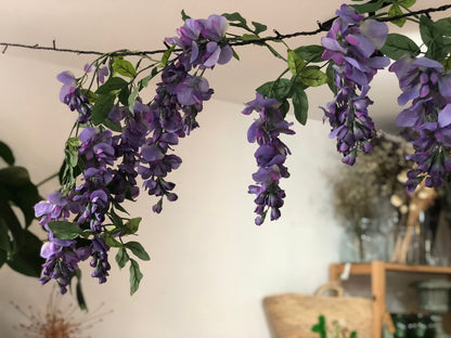 Silk Wisteria Flower Garland