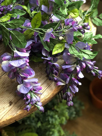 Silk Wisteria Flower Garland
