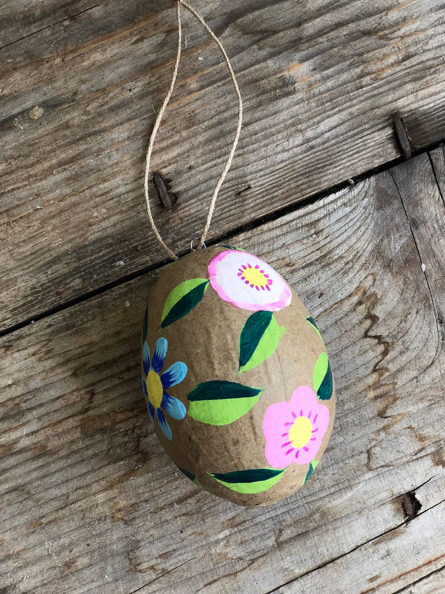 Kashmiri Hand Painted Easter Egg Decoration