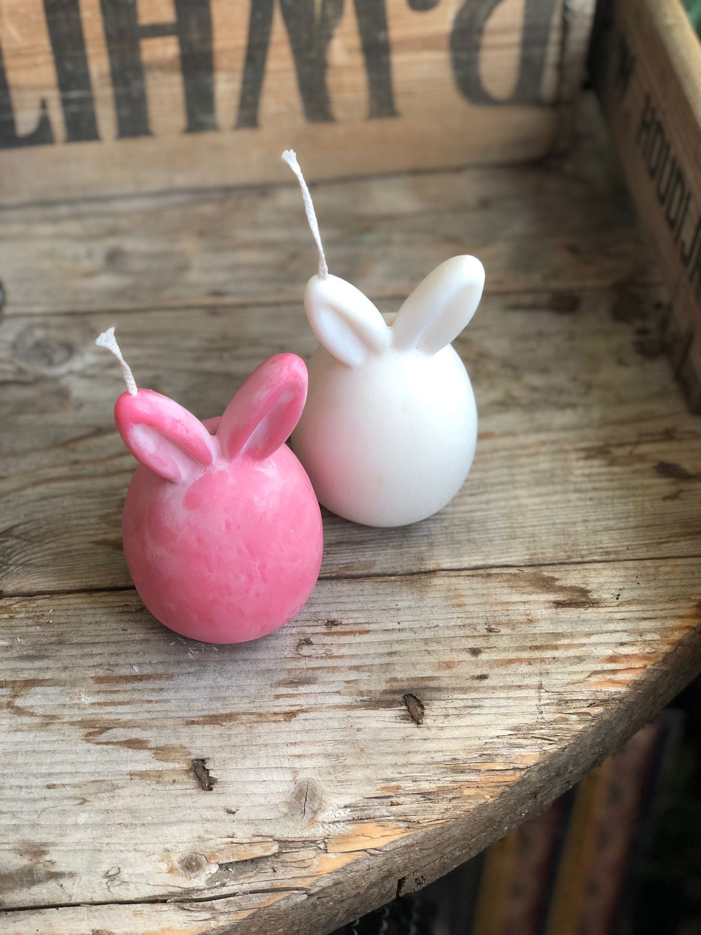 Handmade Soy Wax Bunny Ears Candle