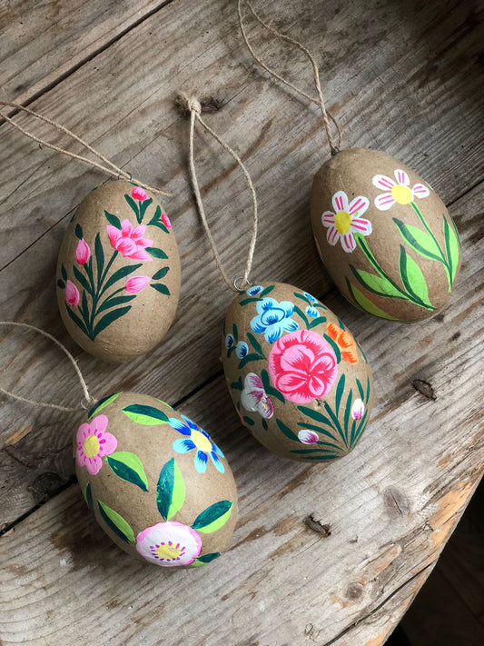 Kashmiri Hand Painted Easter Egg Decoration