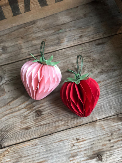 Honeycomb Strawberries Hanging Decorations