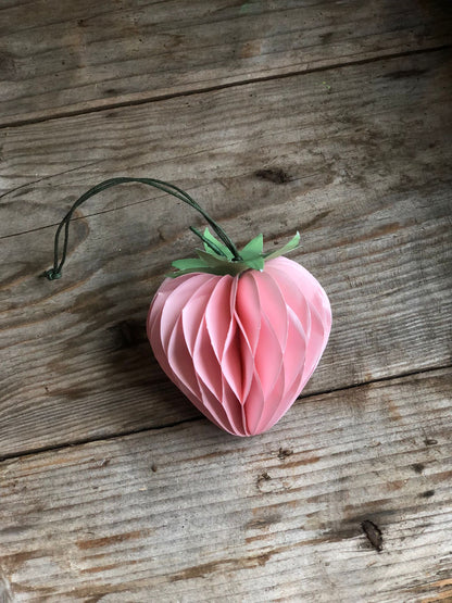 Honeycomb Strawberries Hanging Decorations