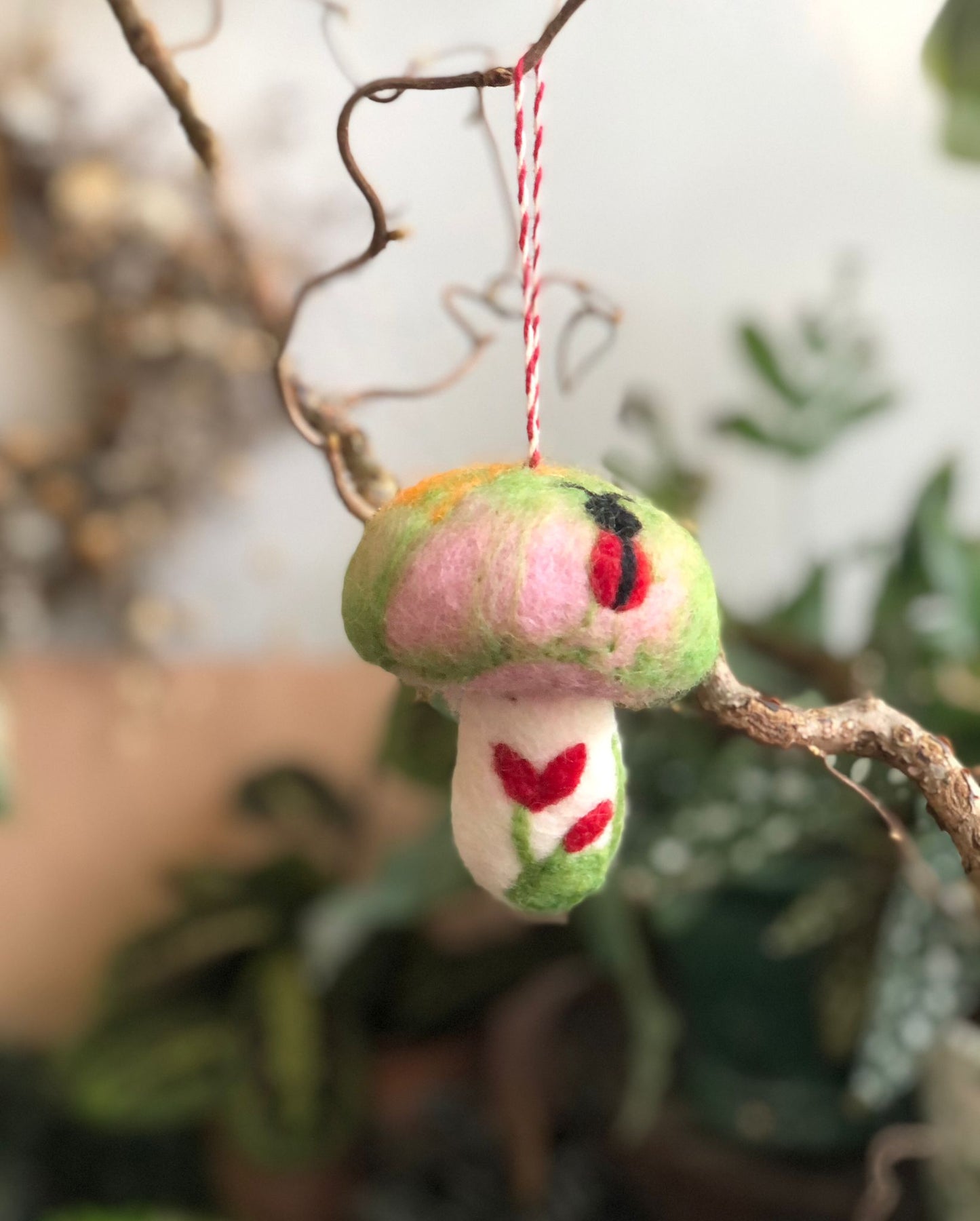 Felt Mushroom Handmade Decoration