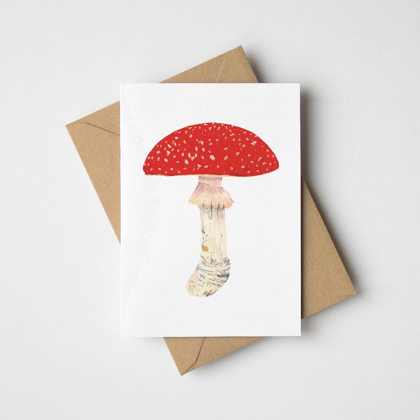 Mini Fly Agaric Toadstool Mushroom Greeting Card