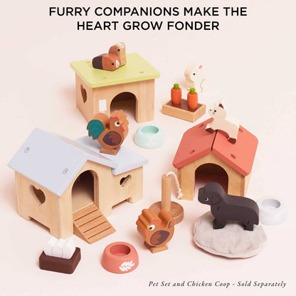 Bunny & Guinea Wooden Pet Set Children Toddler Toys