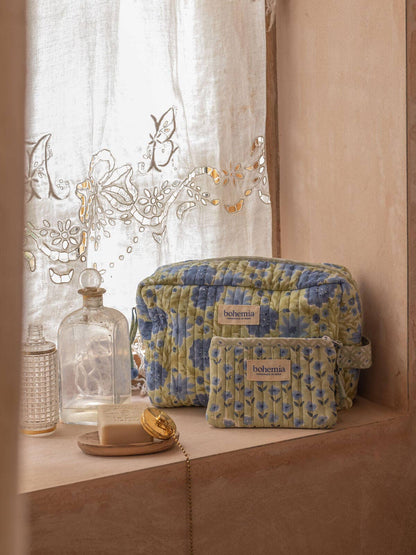 Medium Posie Zip Pouch, Sage
