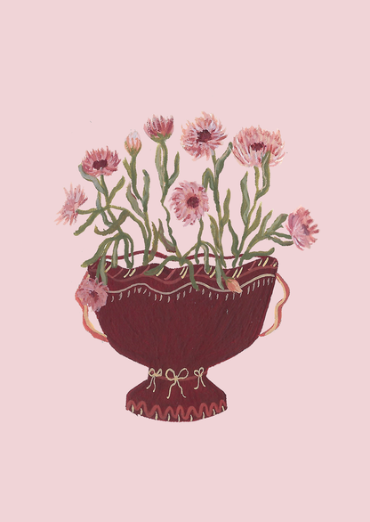 Calendula Strawberry Blonde Mini Art Card