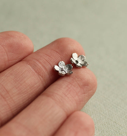 Forget Me Not Sterling Silver Stud Earrings