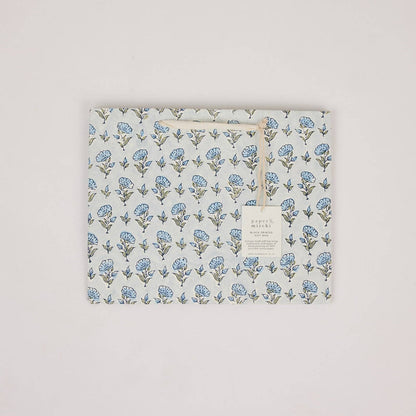Ditsy Blue Stone Medium Block Printed Gift Bags
