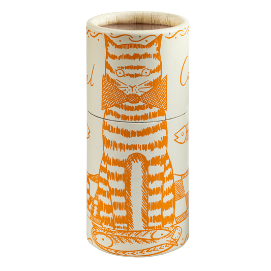 Cat and Mackerel by Elizabeth Harbour Cylinder Safety Matches