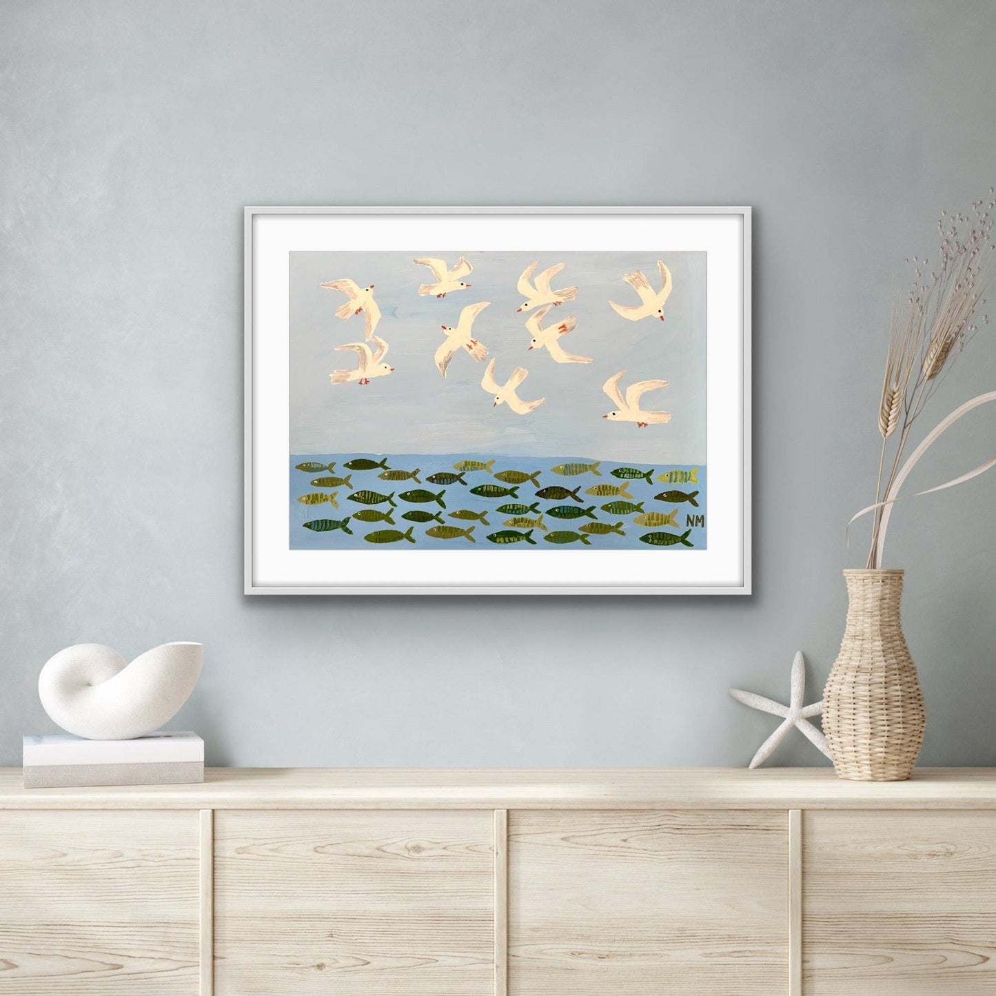 Above and Below the Sea Art Print