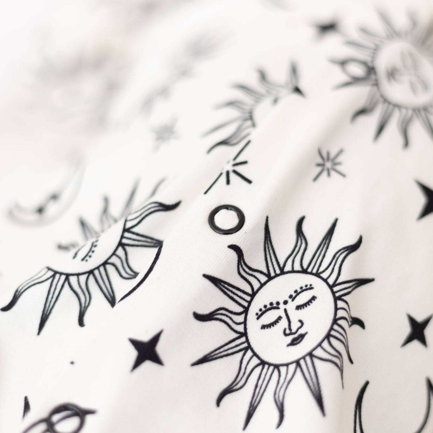 Sun and Moon Organic Cotton Sleepsuit Onesie Newborn - 18m