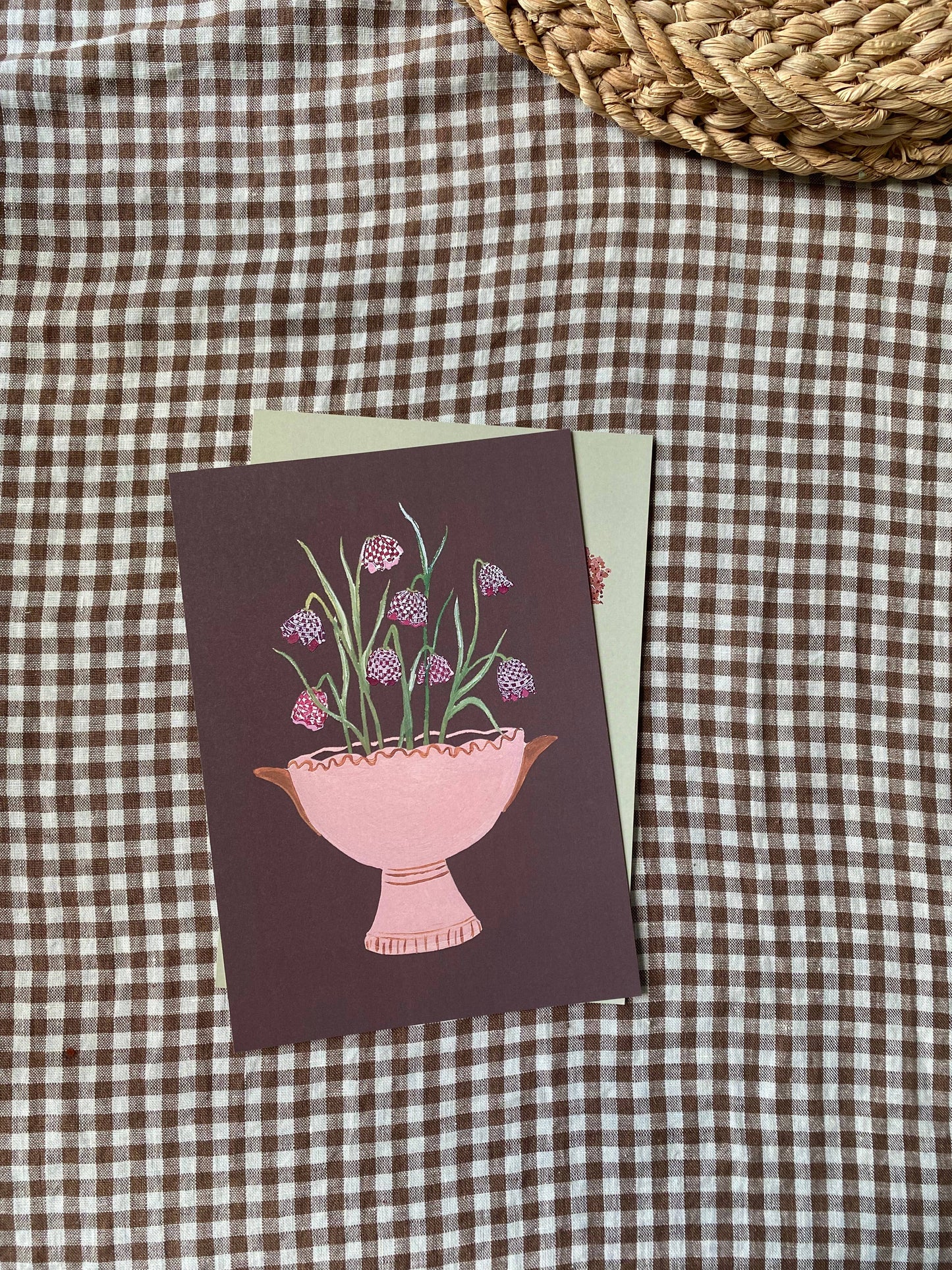 Fritillaria A5 Gouache Art Print