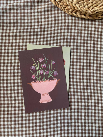 Fritillaria A5 Gouache Art Print