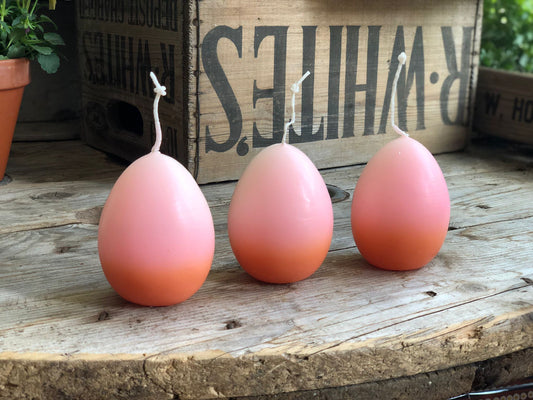 Ombre Easter Egg Shaped Candles