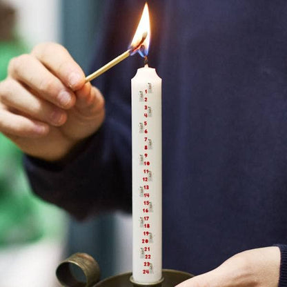 Snowmen Christmas Advent Candle