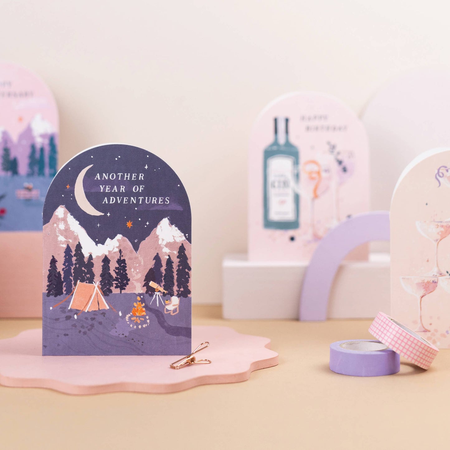 Another Year of Adventures Camping Birthday Card
