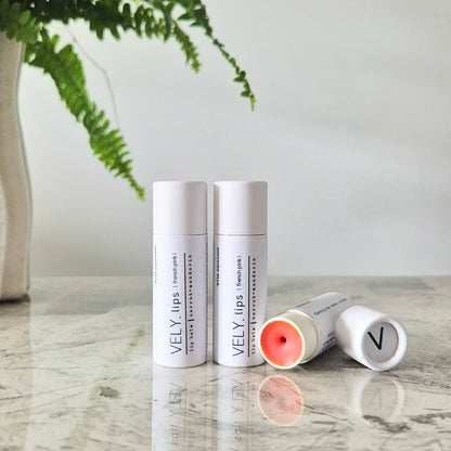 French Pink Tinted Vegan Natural Lip Balm With Carrot Oil & Mandarin
