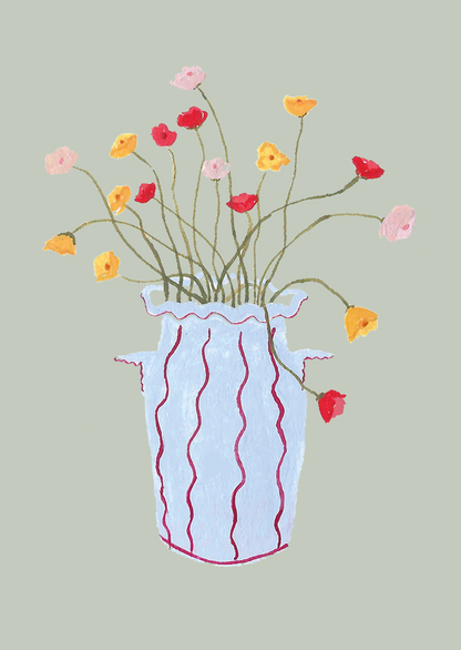 Icelandic Poppies Mini Art Card