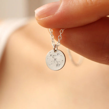 Sterling Silver Zodiac Constellation Necklace