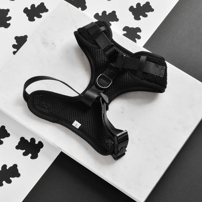 Teddy Adjustable Neck Harness in Black