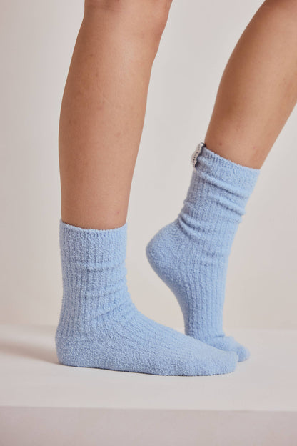 Blue Aura Cosy Socks - Made from 100% Recycled Plastic Bottles - AW26