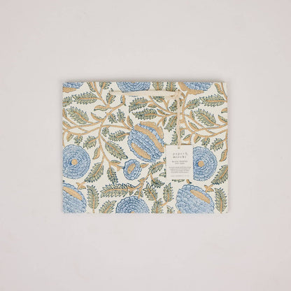 Marigold Blue Stone Medium Block Printed Gift Bags