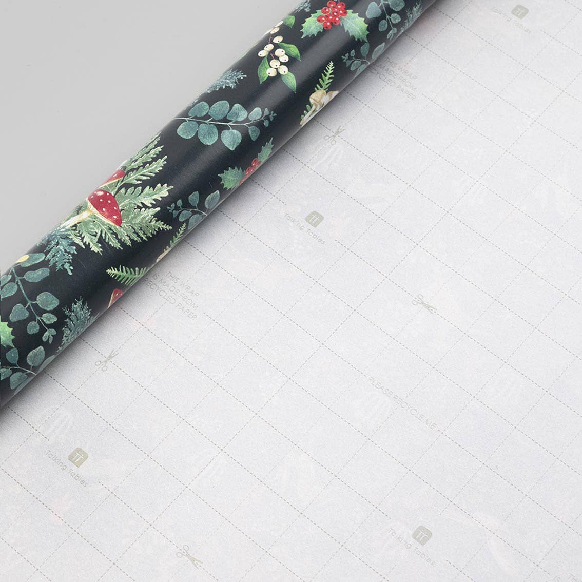 Forest Mushroom Wrapping Paper Roll Christmas Gift Wrap 3m