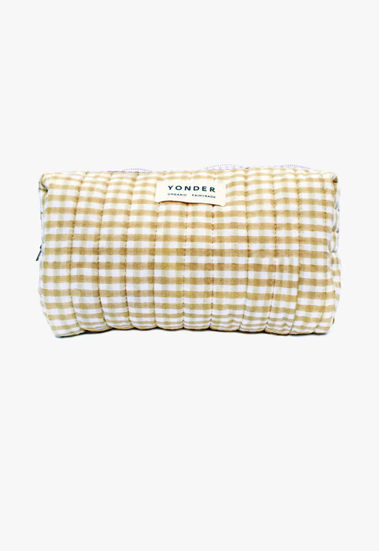 Organic Cotton Wash Bag | Mustard