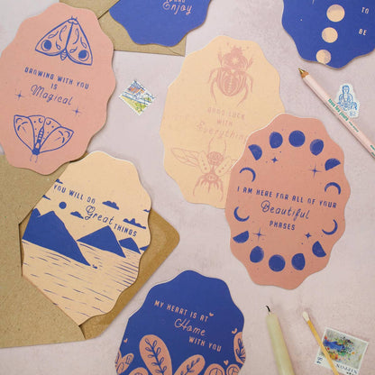 Magical Moth Friendship & Love Card