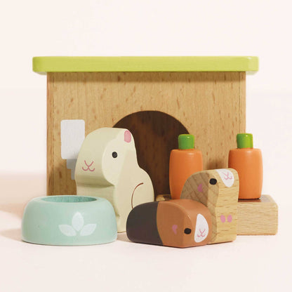 Bunny & Guinea Wooden Pet Set Children Toddler Toys