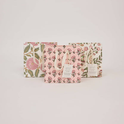 Ditsy Blush Small Block Printed Gift Bags