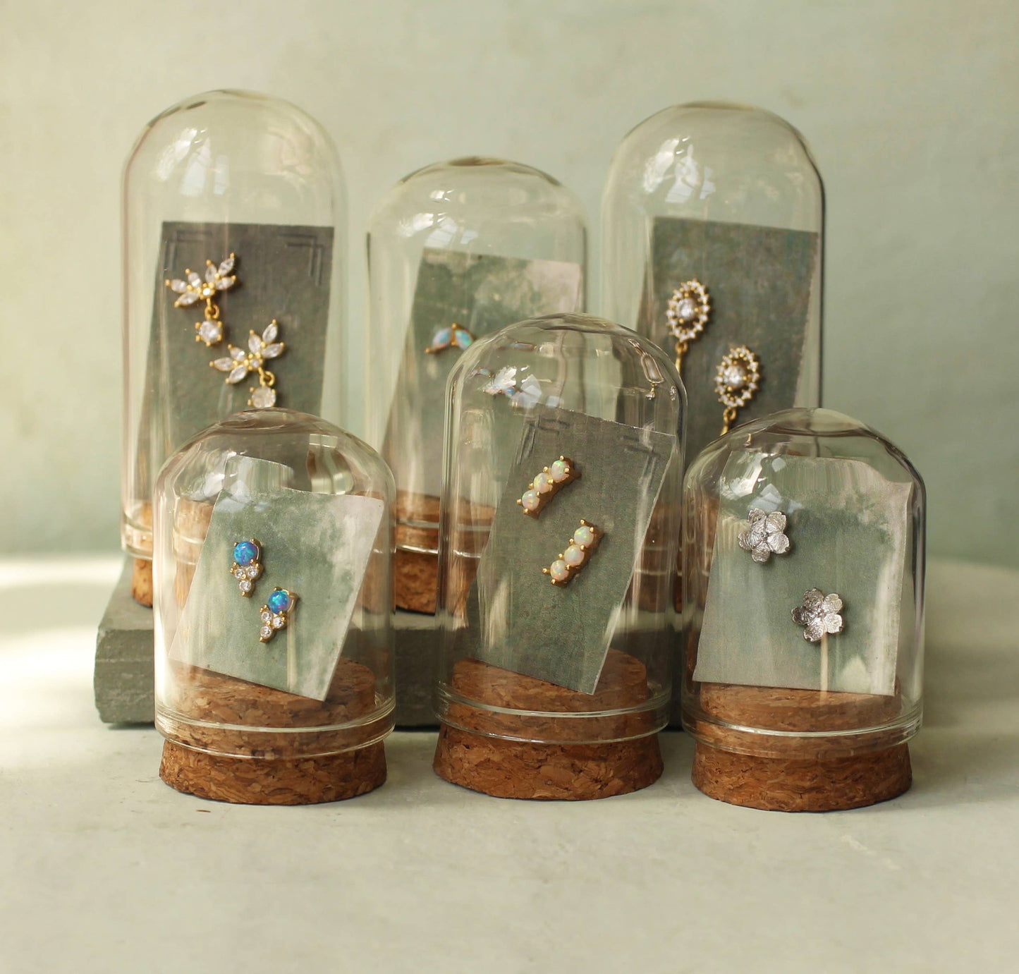 Forget Me Not Sterling Silver Stud Earrings