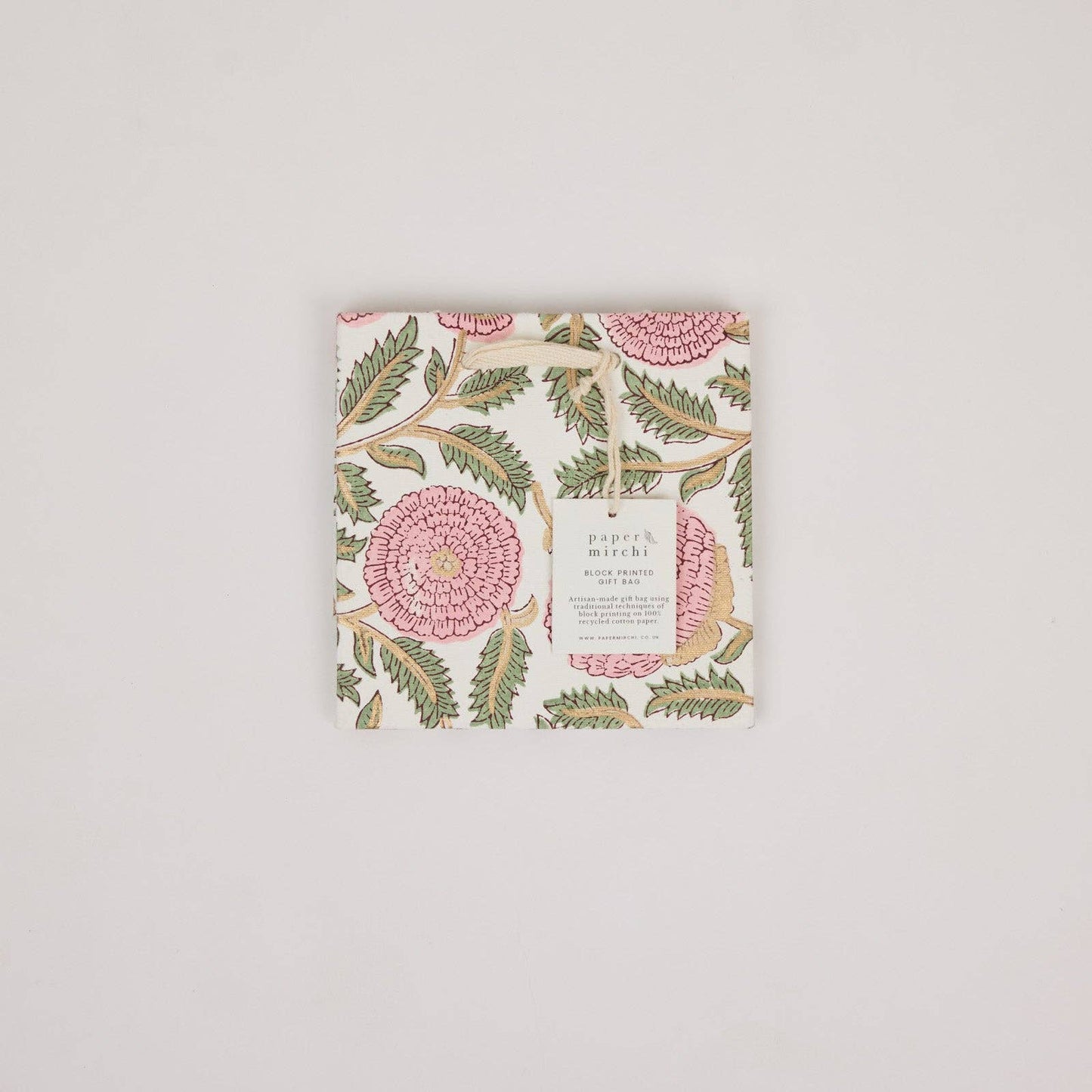 Marigold Blush Small Block Printed Gift Bags