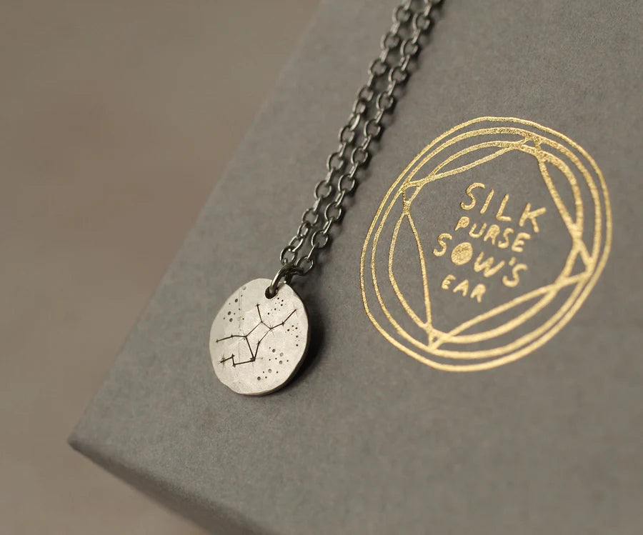 Sterling Silver Zodiac Constellation Necklace