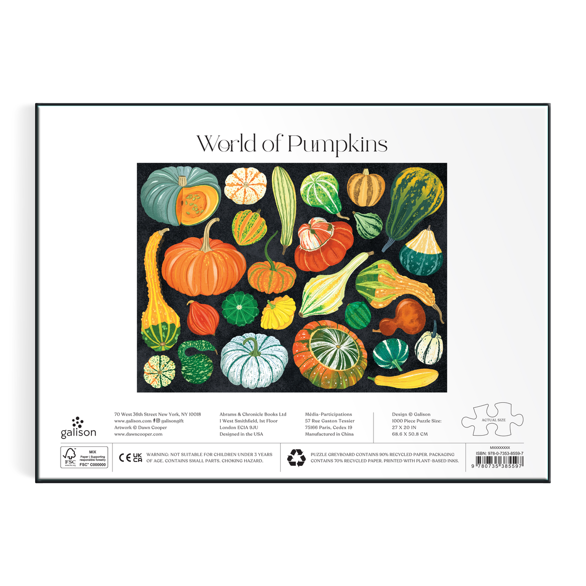 World of Pumpkins 1000 Piece Puzzle Jigsaw