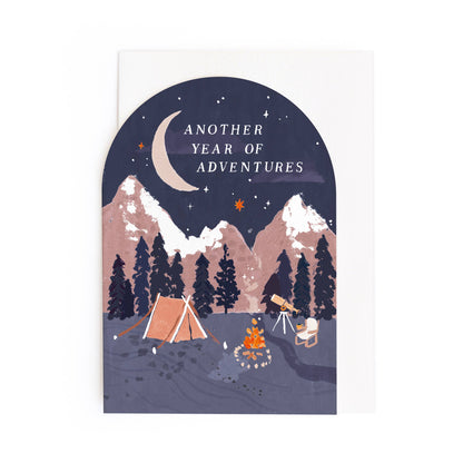 Another Year of Adventures Camping Birthday Card