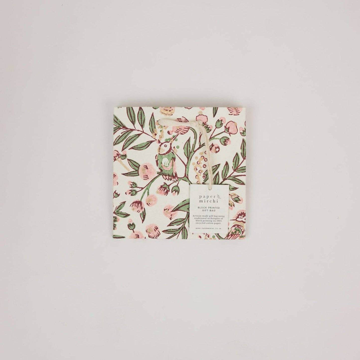 Songbird Blush Small Block Printed Gift Bags