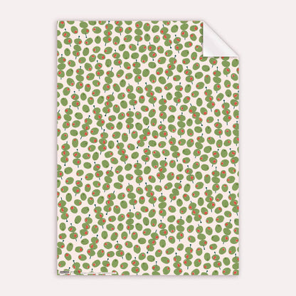 Olives Gift Wrap | Olive Wrapping Paper Sheets