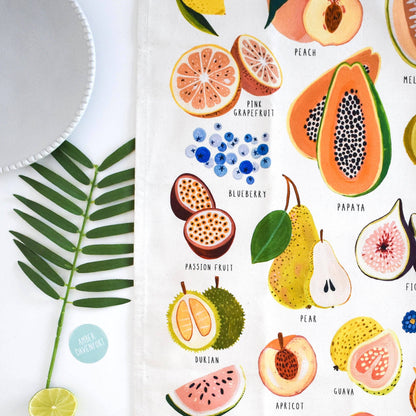 Summer Fruits Tea Towel