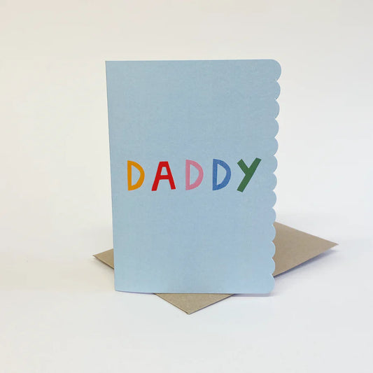 Daddy Scalloped Edge Fathers Day Card