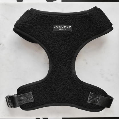 Teddy Adjustable Neck Harness in Black