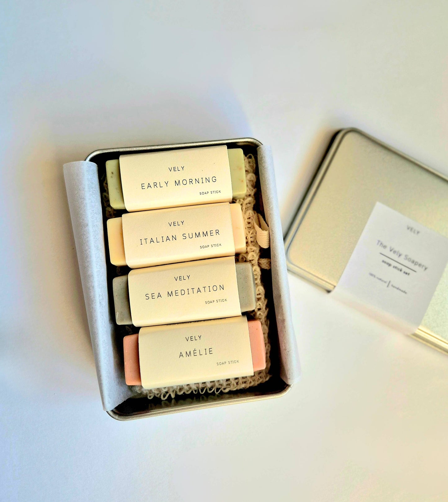 Vely Natural Handmade Guest Soap Gift Box Set