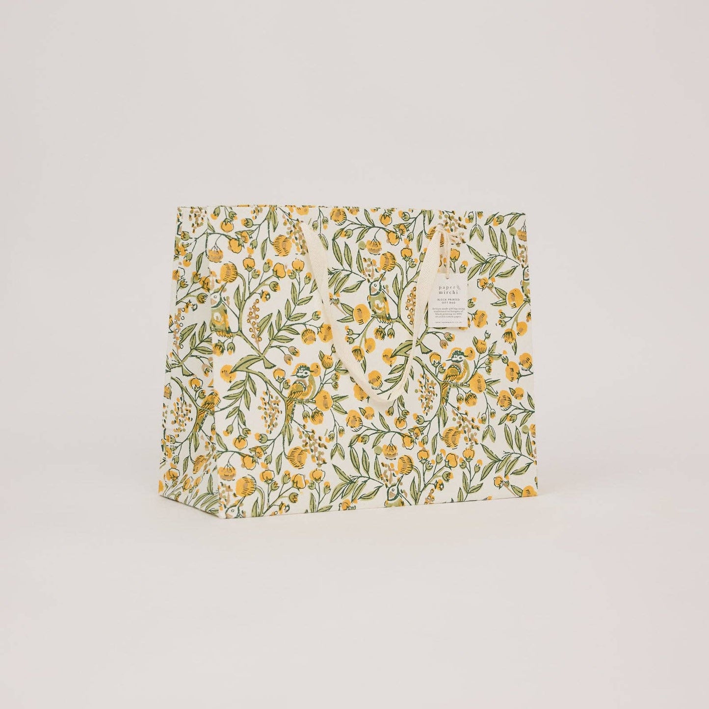Songbird Sunshine Large Block Printed Gift Bags