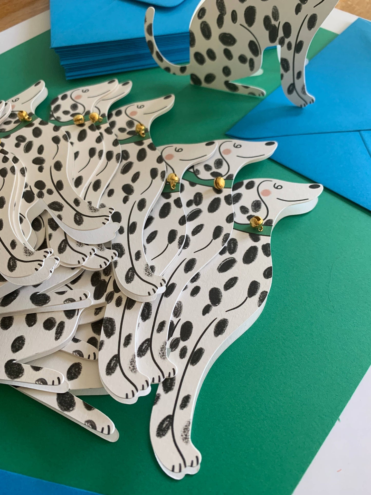 Sitting Dalmatian Shaped Greeting Card