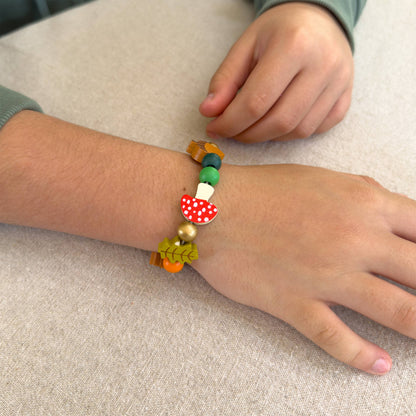 Forest Bracelet Wooden Bead Jewellery Making Friendship Bracelet Kit Childrens