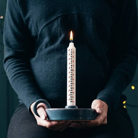 Robin Christmas Advent Candle