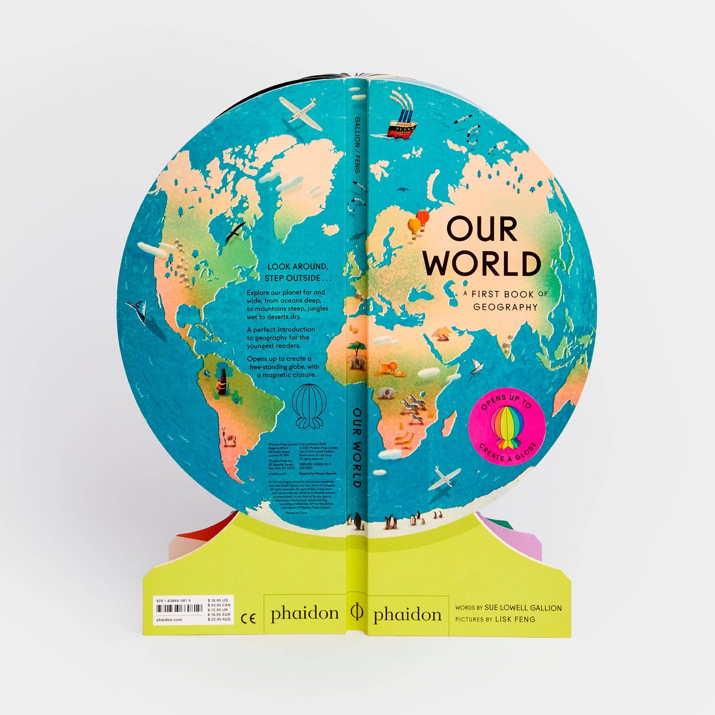 Our World: A First Book of Geography Childrens Book Globe