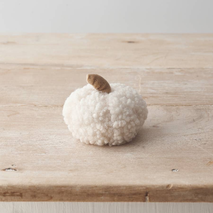 White Sherpa Pumpkin 9cm